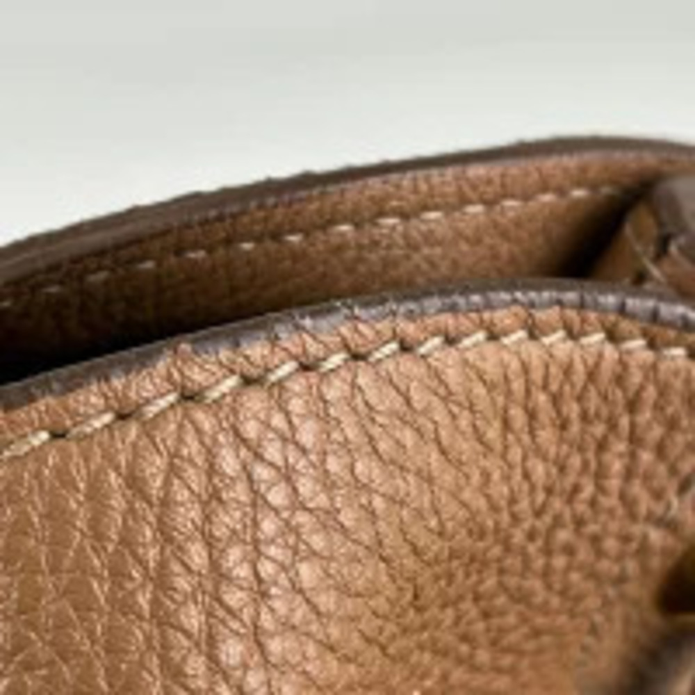 Prada hobo bag Vitello Daino pebbled leather Brown - Picture 4 of 6